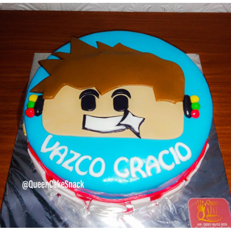 kue ultah roblox Fondant