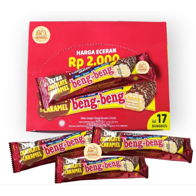 

Beng-Beng 1 pak isi 17pcs x 25gr, beng-beng coklat nikmat termurah