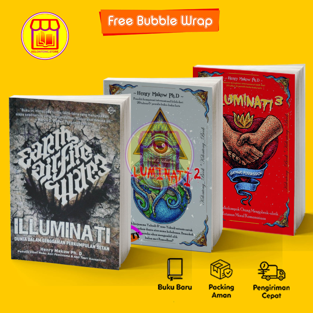 Paket 3 Buku Illuminati jilid 1,2 dan 3 by henry makow