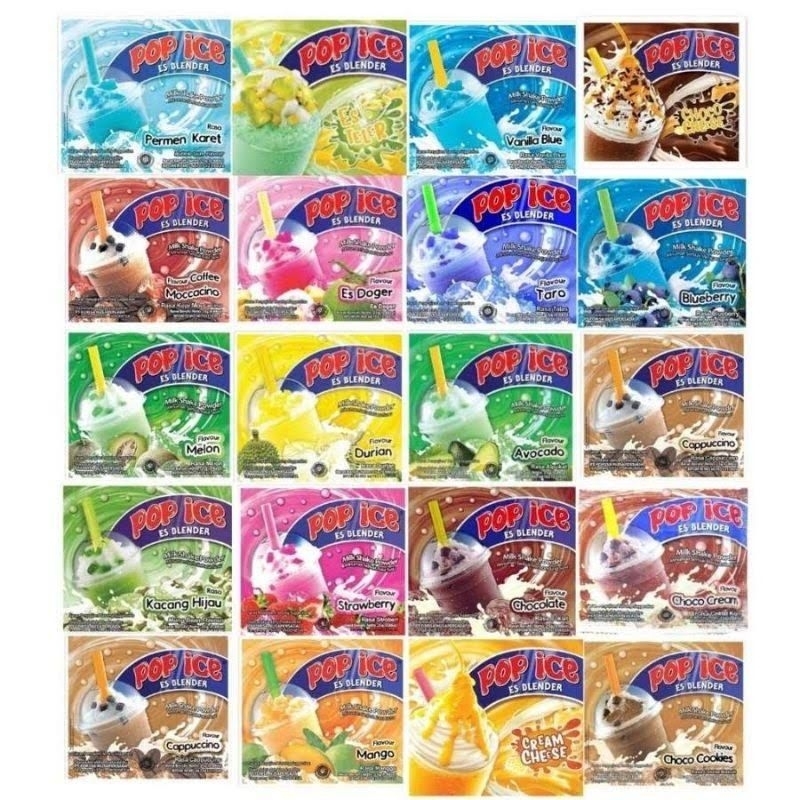 

Pop Ice Blender All Variant Pack Isi 50 Pcs