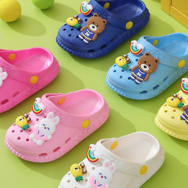 Sandal ANAK BAIM IMPORT sandal pantai anak laki -laki dan perempuan indoor kartun lucu terbaru usia 1-3 tahun dan 4-6 tahun