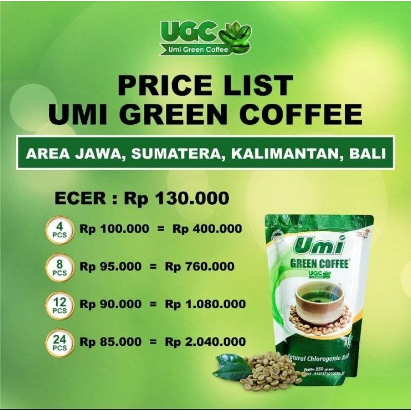 

[Bisa COD] Umy Green Coffee