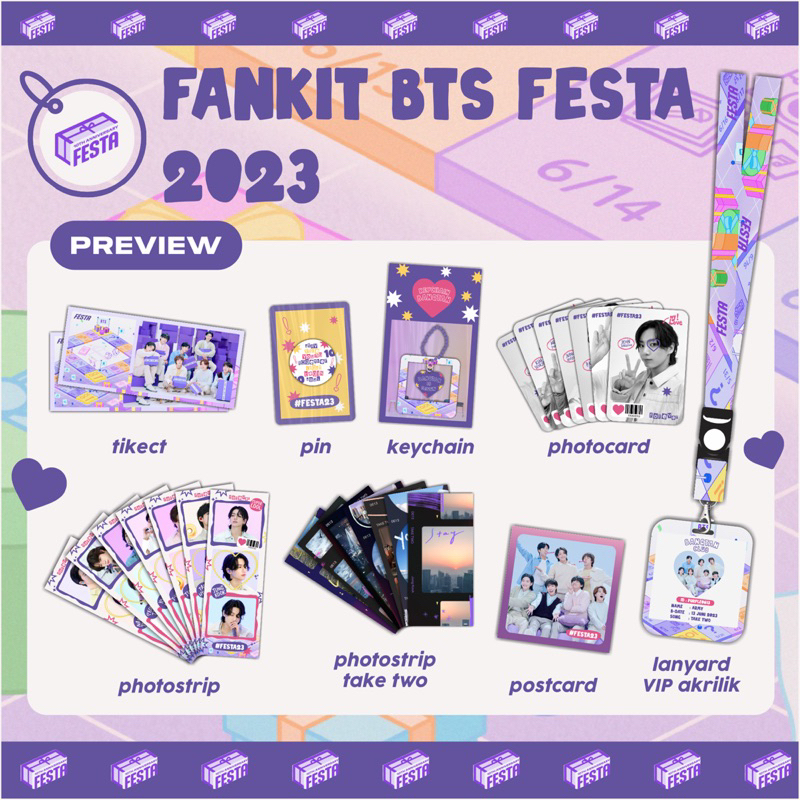 FANKIT FESTA BTS - 10th ANNIVERSARY BTS FESTA 2023 | FESTA BTS KIT