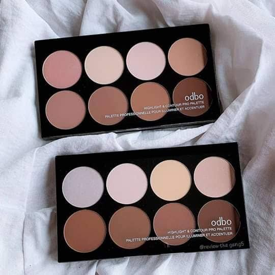 Odbo Highlight &amp; Contour Pro Palette OD138/shading pipi/shading hidung/makeup/kosmetik thailand