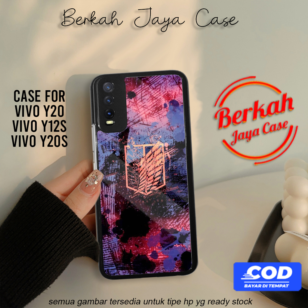 Berkah Case Vivo Y20 Y12s Y20s Hp Vivo Y20 Y12s Y20s Pelindung Hp Motif AOTLOG0 Case Lucu Casing Hp 