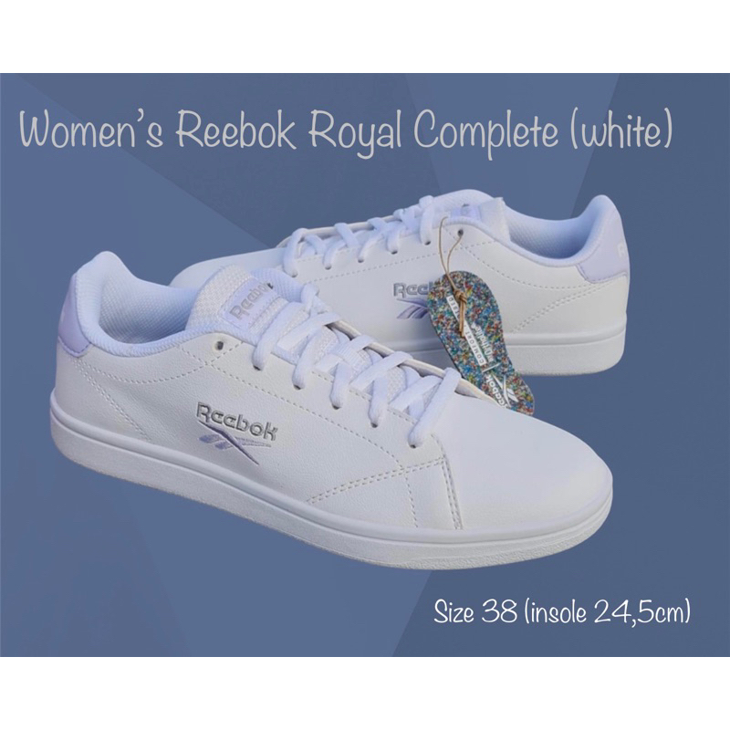 SEPATU WOMEN REEBOK ROYAL COMPLETE SIZE 38 PRELOVED LIKE NEW
