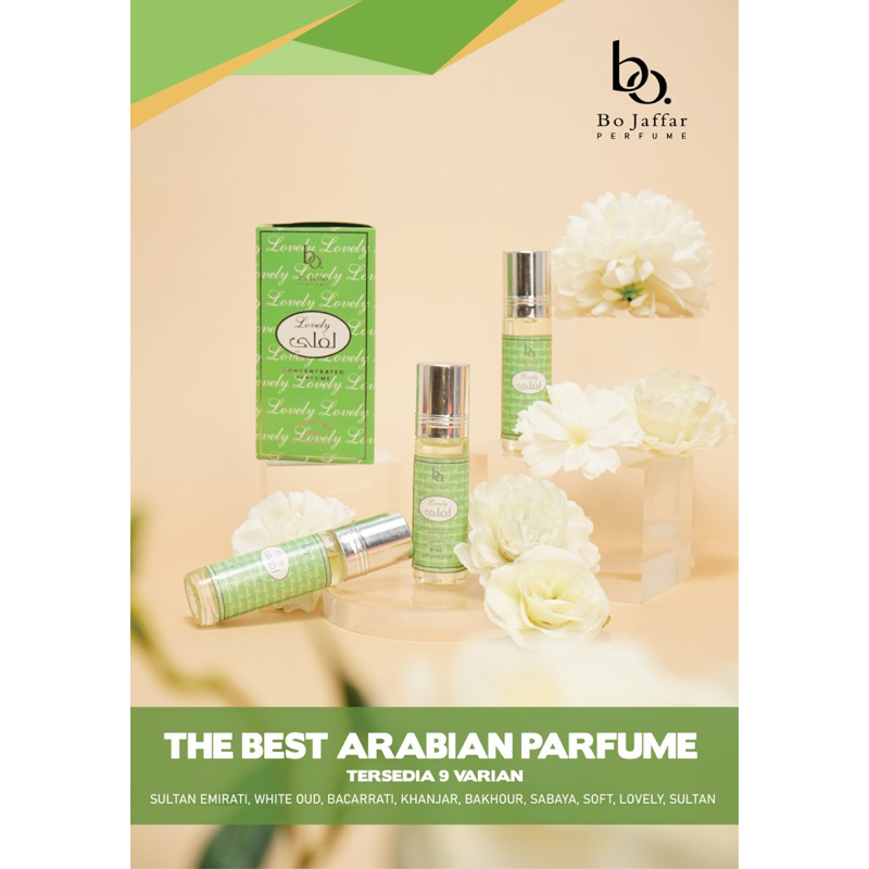 parfum roll on bo jaffar aroma arabian non alkohol souvenir haji umroh