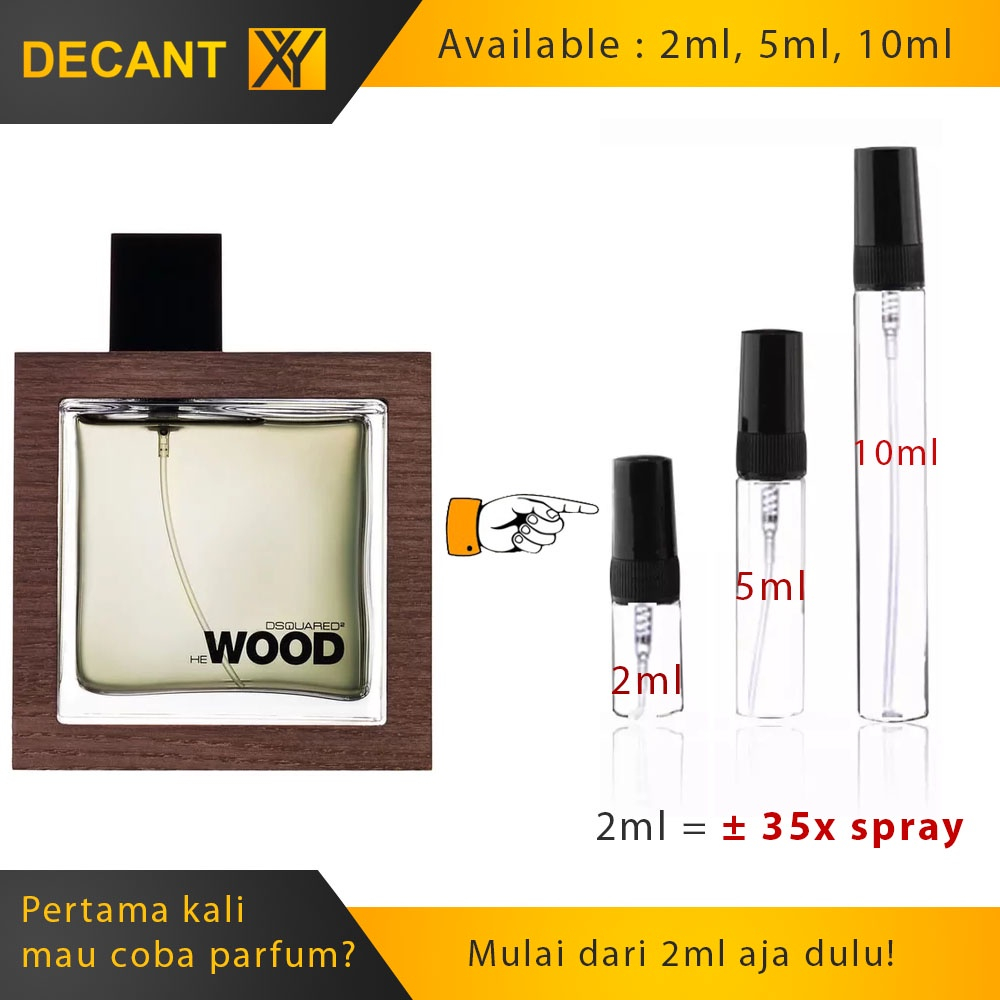 Decant Parfum Dsquared He Wood Rocky Mountain 2ml 5ml 10ml