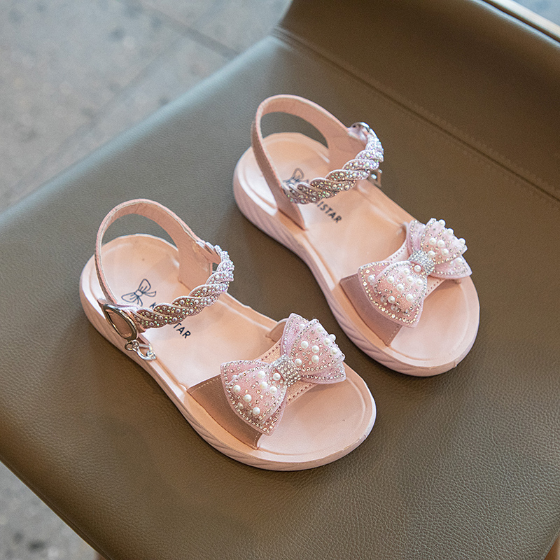 kid's Pearl Ribbon Sandal Anak Wanita 5432 (26-35)