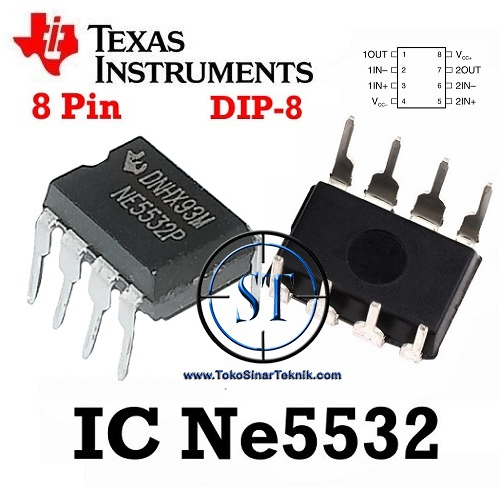 IC NE5532P NE 5532P NE5532CP NE5532 DIP 8P Dual Low-Noise High-Speed Audio Operational Amplifier