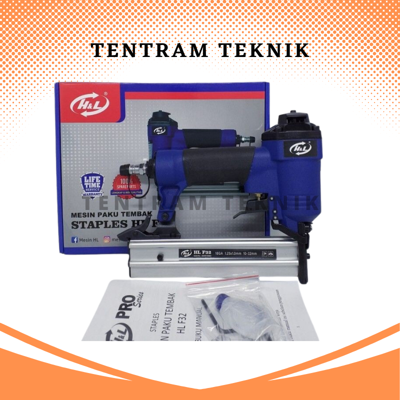 

Air Nailer F32 H&L / Mesin Paku Tembak Staples F32 H&L / Mesin Paku Tembak Angin / Staples / Air Nailer Stapler F 32 H&L