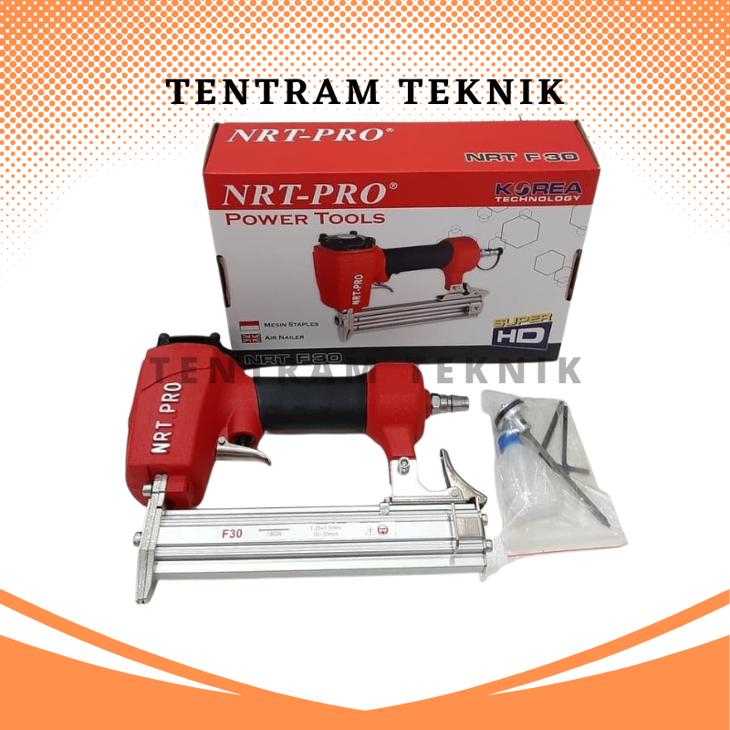 

Mesin Paku Tembak / Staples Gun / Air Nailer F30 NRT PRO F 30 Nrt / Mesin Air Nailer Gun Nail Staples Angin Alat Paku Tembak Lurus Stapler F30HD