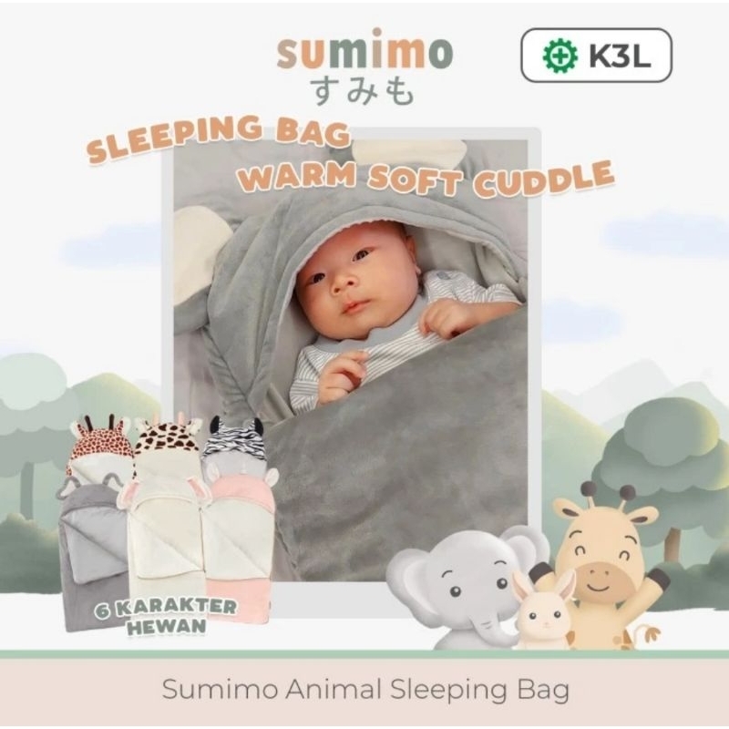 Sumimo Sleeping Bag Animal Characters - Selimut Bayi Super Soft