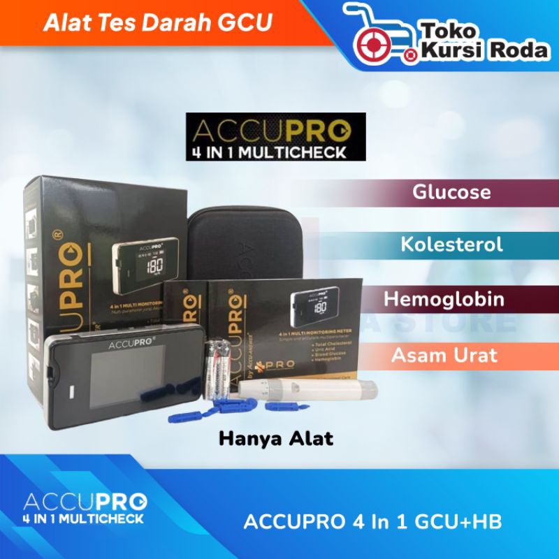 ACCUPRO ALAT GCUHB Tanpa Strip/Accupro Gucose/Accupro Urid Acid/Accupro HB/Accupro Choles