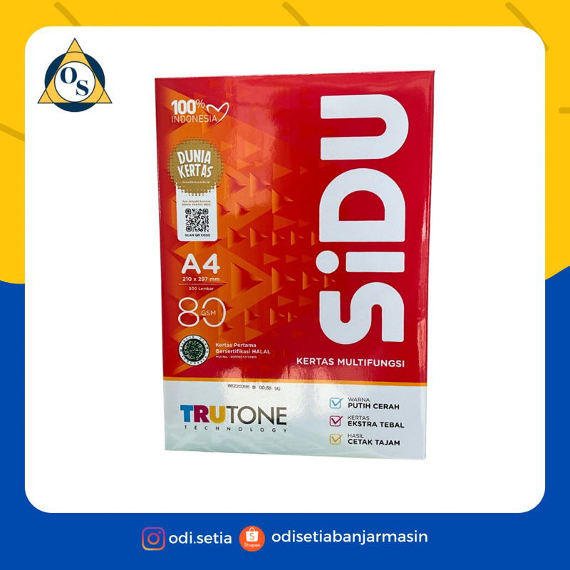 

KERTAS HVS SINAR DUNIA / SIDU A4 80gsm