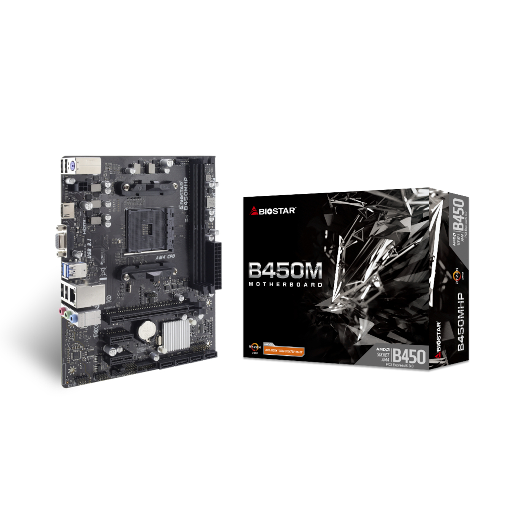 Motherboard BIOSTAR B450MHP - AMD AM4 DDR4 Biostar B450M-HP