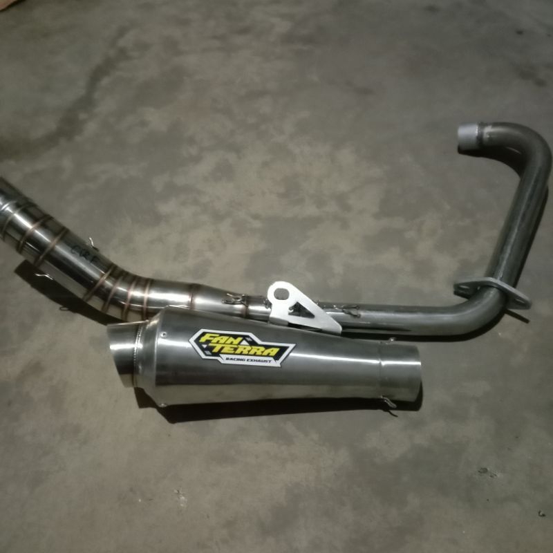 terbaru knalpot fantera klx crf d, tracker kolong bawah