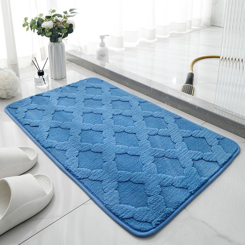 Nordic Cashmere Mat / Keset Lembut Bulu Timbul Tebal Halus Alas Kaki Anti Slip Modern Minimalis Scandinavian