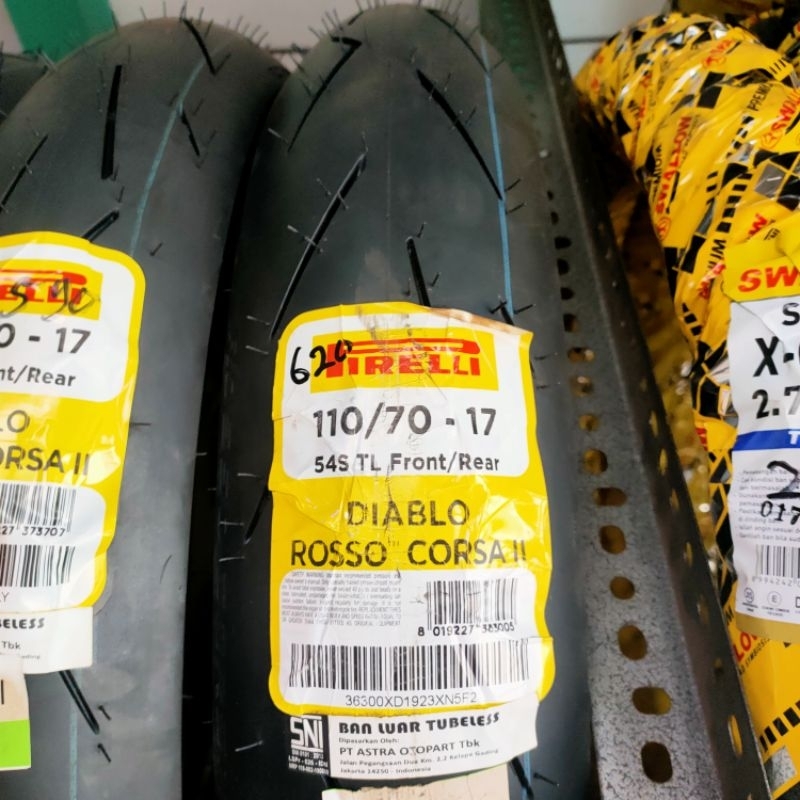 BAN PIRELLI DIABLO CORSA 2 # 110/70-17