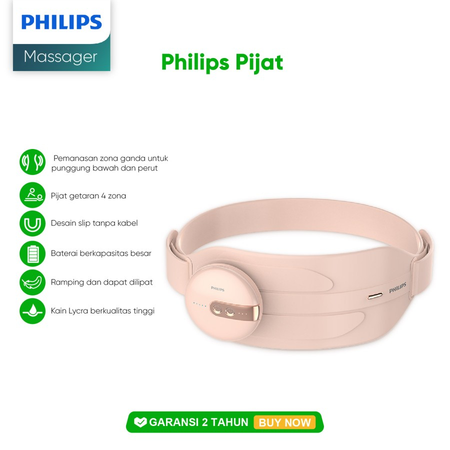 Philips PPM4325 Warm Waist Promote Blood Circulation Massage Wireless Alat Pijat Pinggang Perut