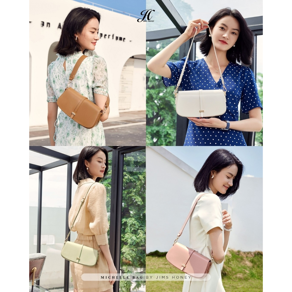 Michelle bag tas selempang wanita original jimshoney free box exclusive tas pesta impor murah gift hantaran official store