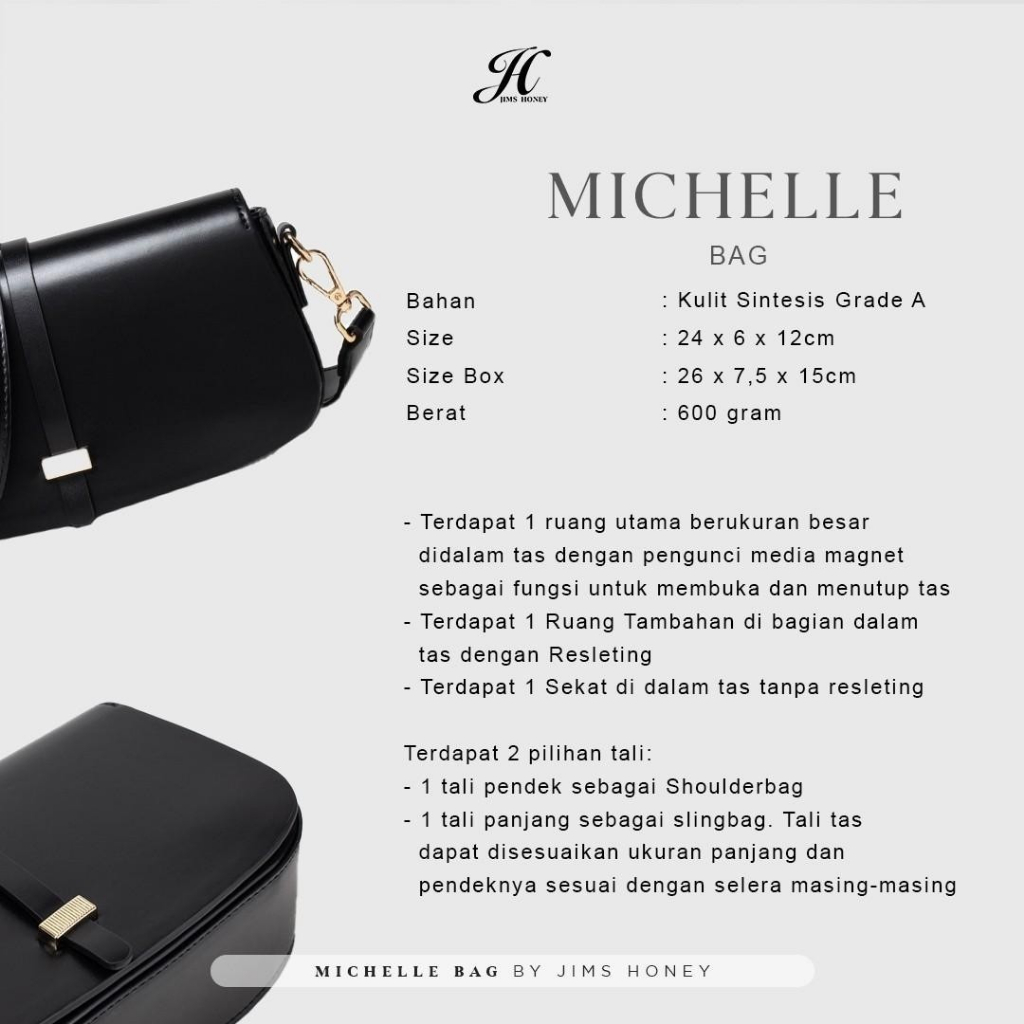 JIMS HONET TAS SELEMPANG WANITA MICHELLE BAG