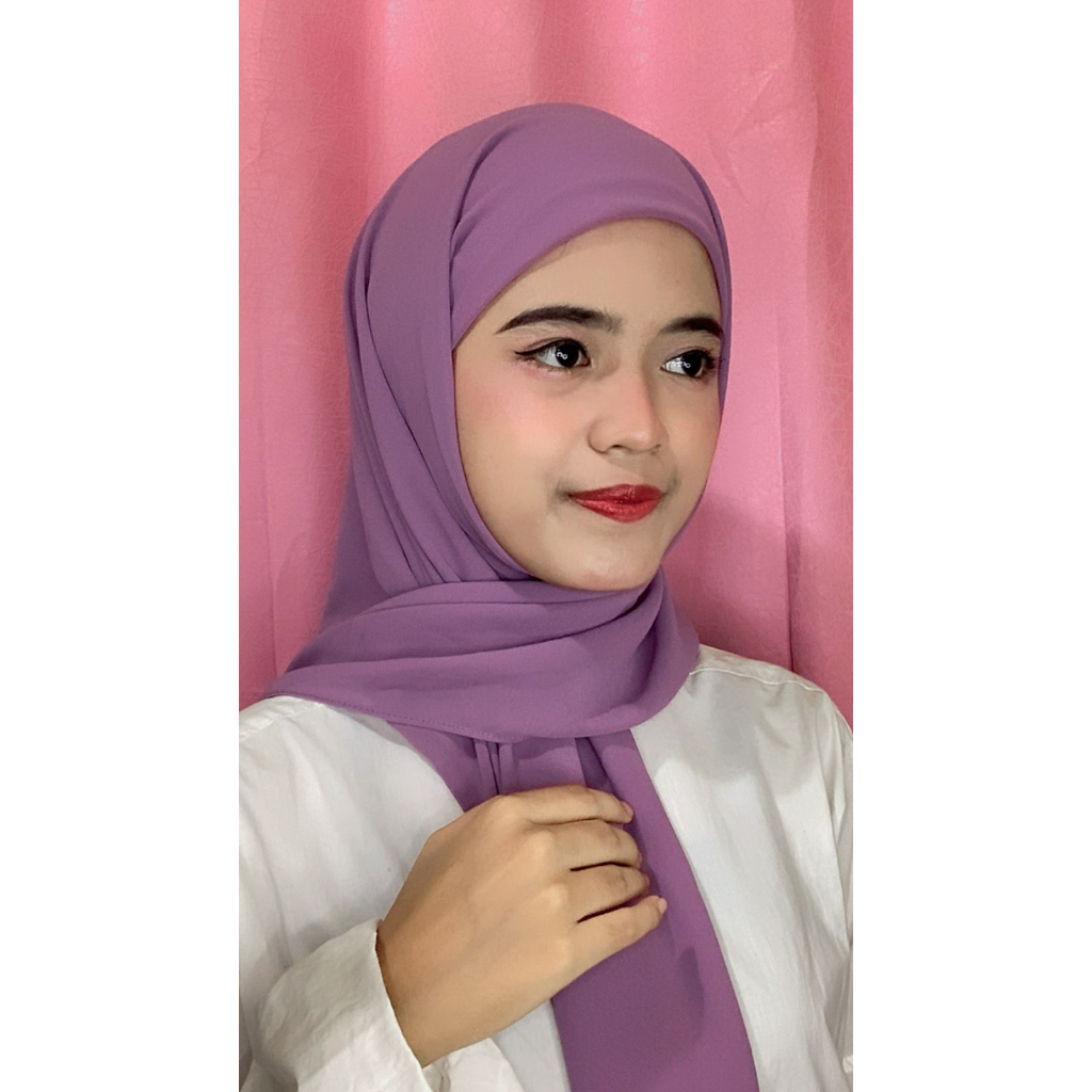 HIJAB SEGI EMPAT INSTAN INNER 2IN1 / SEGIEMPAT PLUS INNER 2IN1 CERUTY BABYDOLL 2 LAYER