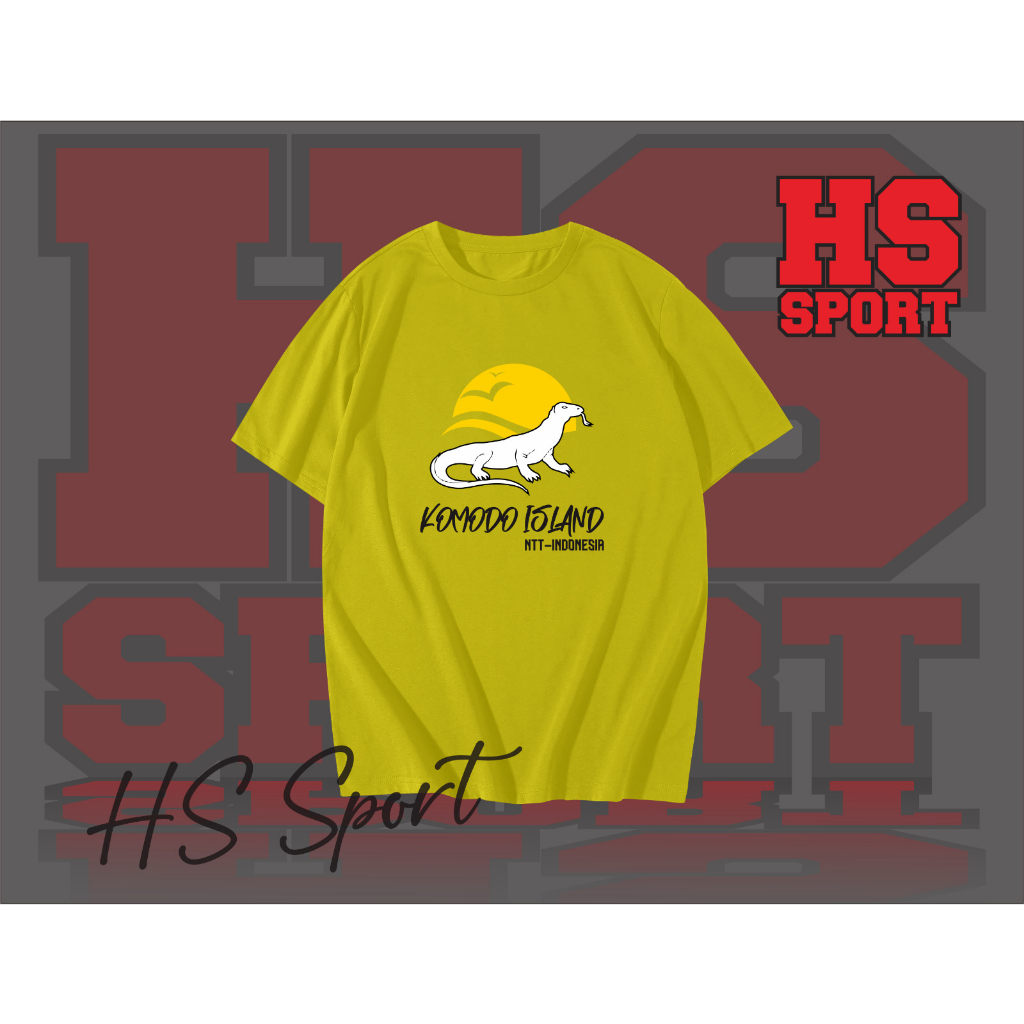 KAOS KOMODO ISLAND - BAJU KAOS KOMODO ISLAND - BAJU KAOS TSHIRT OLEH-OLEH TYPE 2