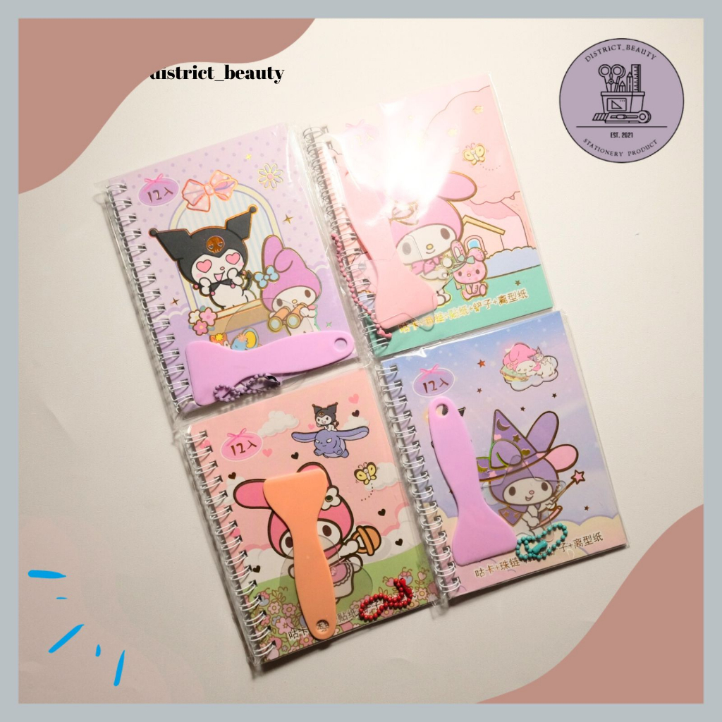 

BUKU STIKER SPIRAL SANRIO SZ 149 BUKU STIKER SANRIO SET FREE PERATA DAN GANTUNGAN AKRILIK