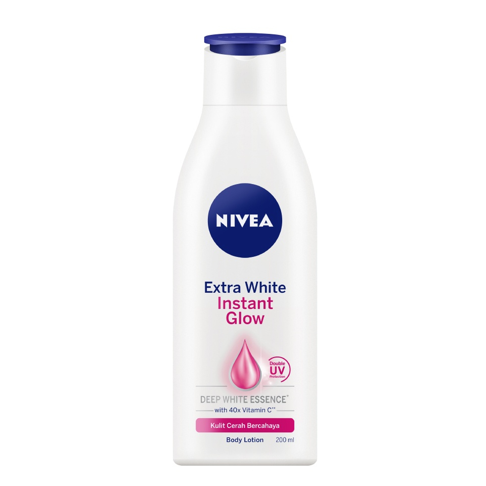 NIVEA Body Care Hand Body Extra White Instant Glow Lotion 200ml pelembab kulit