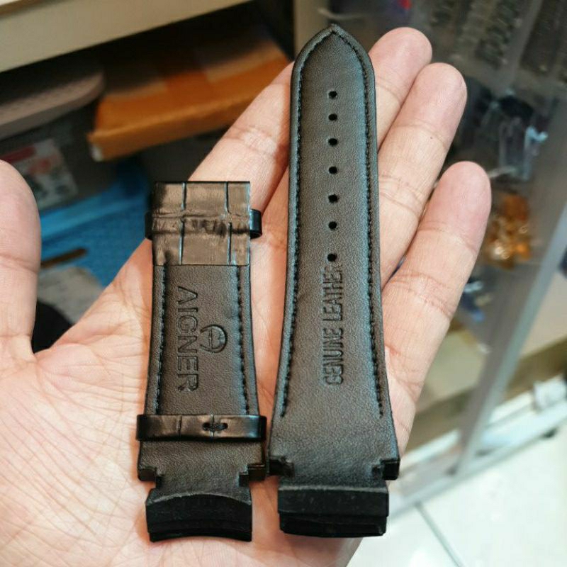 STRAP AIGNER 1.2.5.A TALI KULIT JAM AIGNER PALERMO KWALITAS ORIGINAL PREMIUM