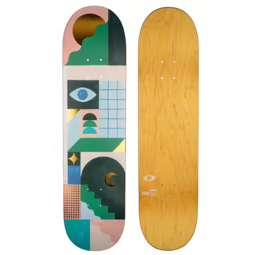 OXELO DK500 Dek Skateboard Maple Dengan Bentuk Klasik Popsicle 8&quot;