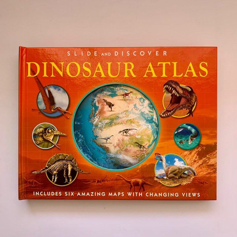 [ Slide and Discover ] Dinosaur Atlas includes six amazing maps with changing views