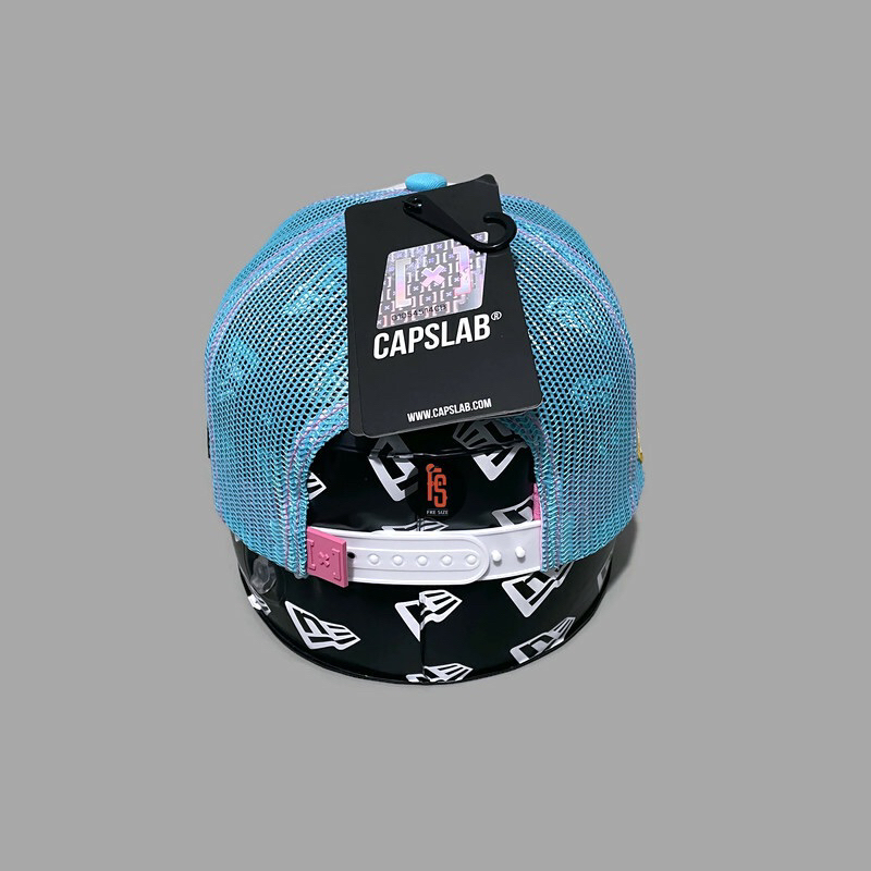 TOPI ORIGINAL CAPSLAB TRUCKER CHIOPER WHITE PINK SKYBLUE