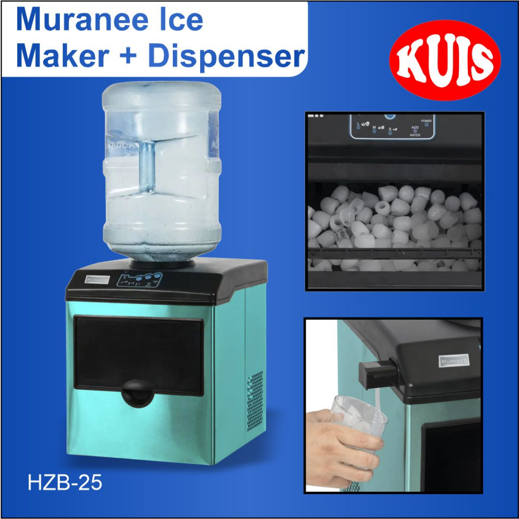 Muranee Mesin Pembuat Es Batu Otomatis Dan Dispenser Air Dingin
