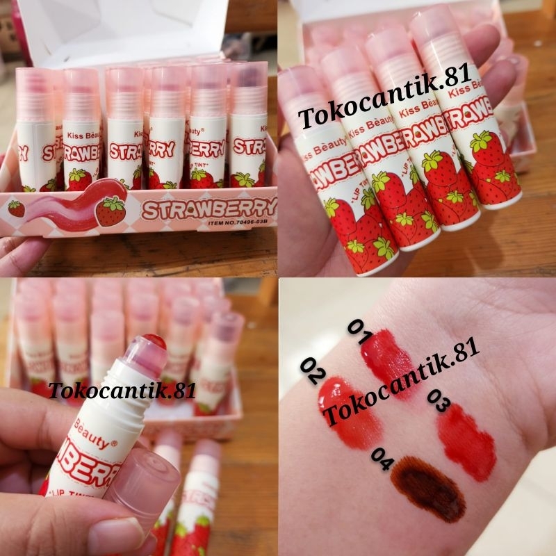 [ Satuan ] Kissbeauty Liptint Roll On Strawberry