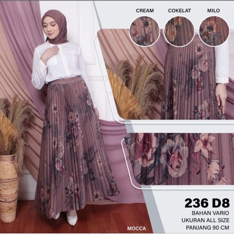 Rok motif bunga 236V-D8