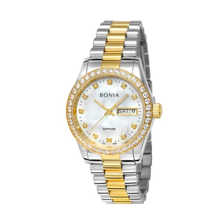 Bonia   B10541-1157S Jam Tangan Pria Kombinasi gold Original