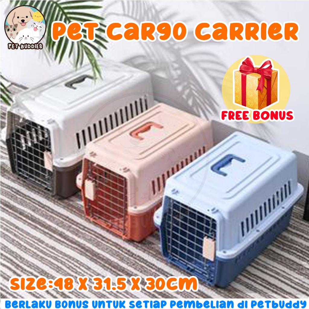 [FREE BONUS]Pet Cargo Kandang Kucing/Anjing EXTRA SPACE Pet Carrier