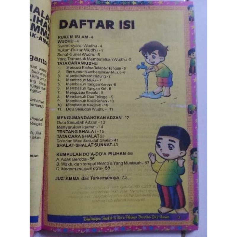 Buku Bimbingan Sholat dan Doa pilihan untuk anak-anak