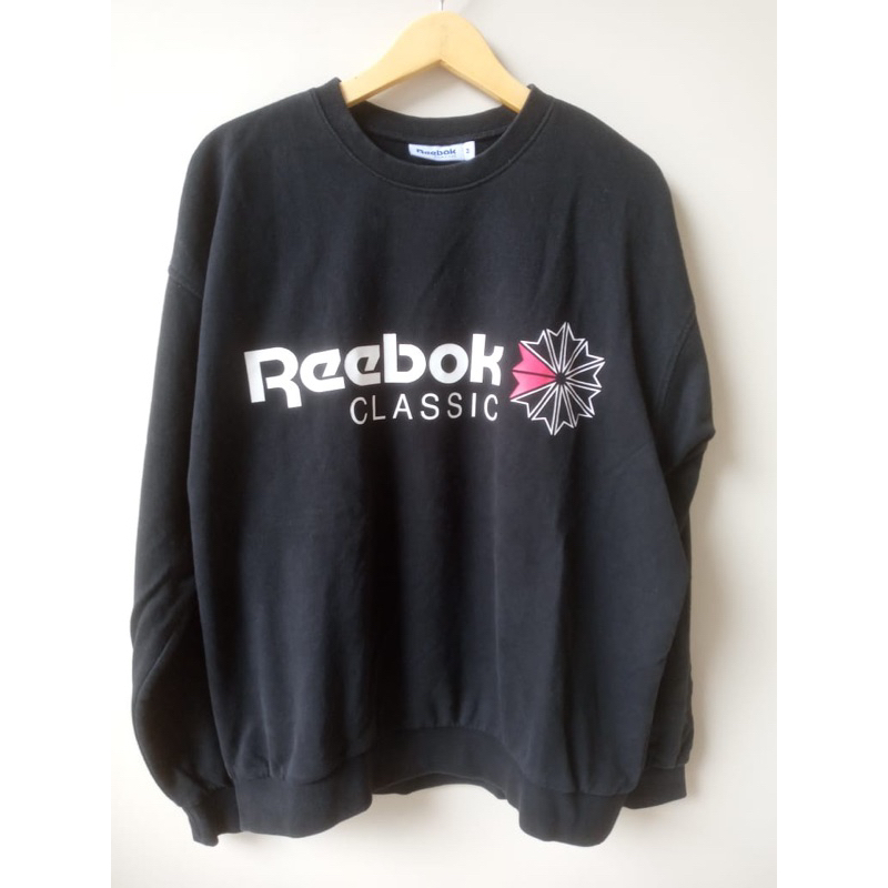 SECOND BRAND CREWNECK REEBOK UKURAN M FIT L | HOODIE JAKET