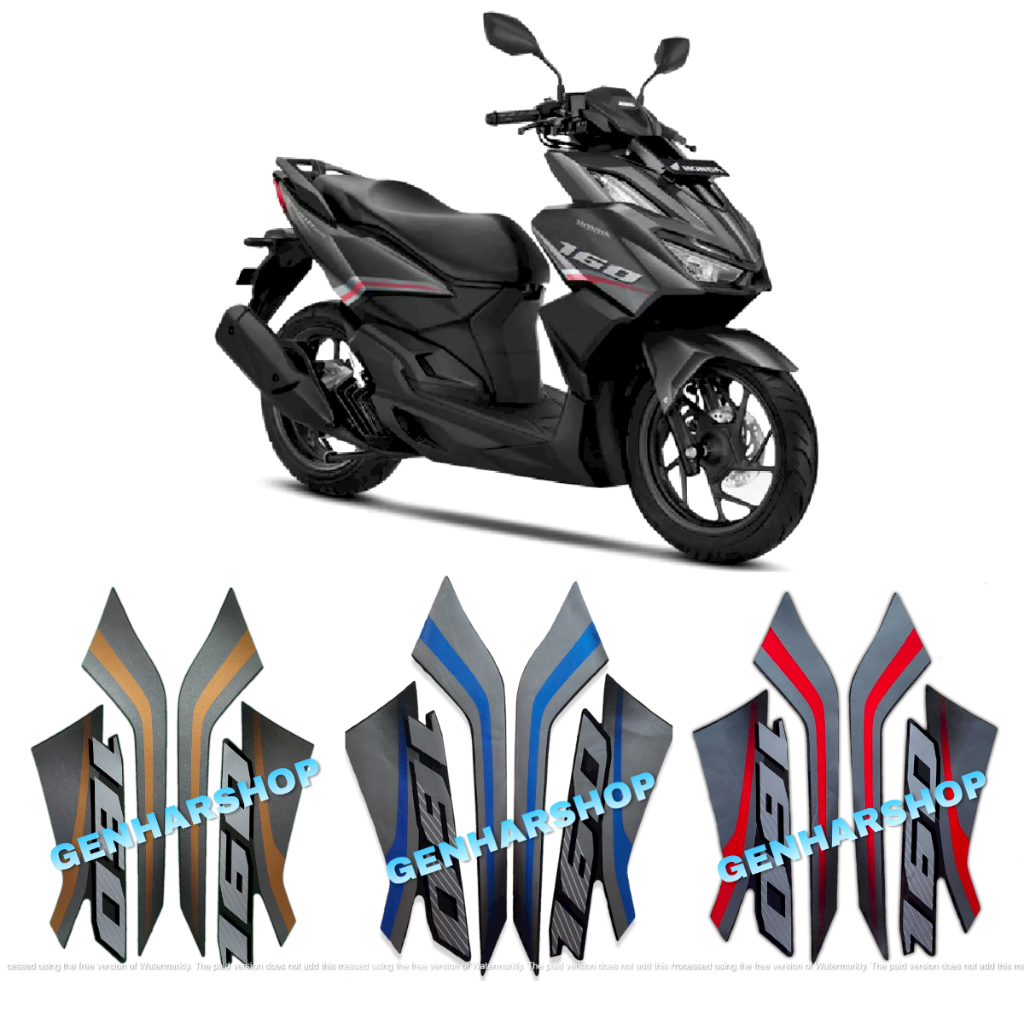 STIKER STRIPING LIS BODY MOTOR VARIO 160 2022 STRIPING VARIO 160 SEPASANG STANDAR FULL SET