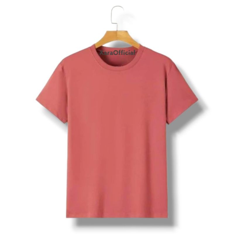 Kaos Polos Peach / Kaos Unisex / Kaos Cwo Cwe