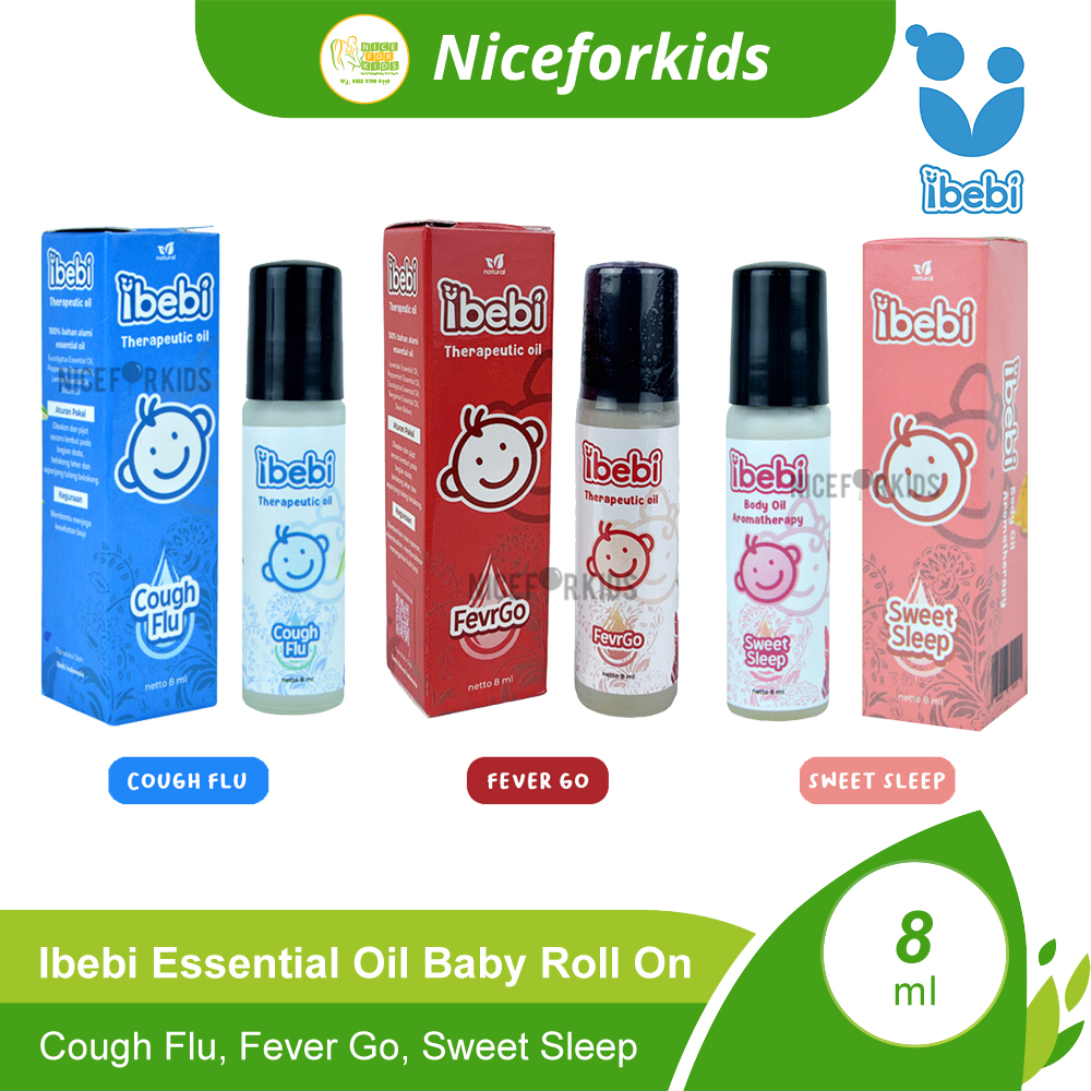 iBebi Natural Therapeutic Essential Oil Cough &amp; Flu / Sweet Sleep / Essential Oil Baby Roll On