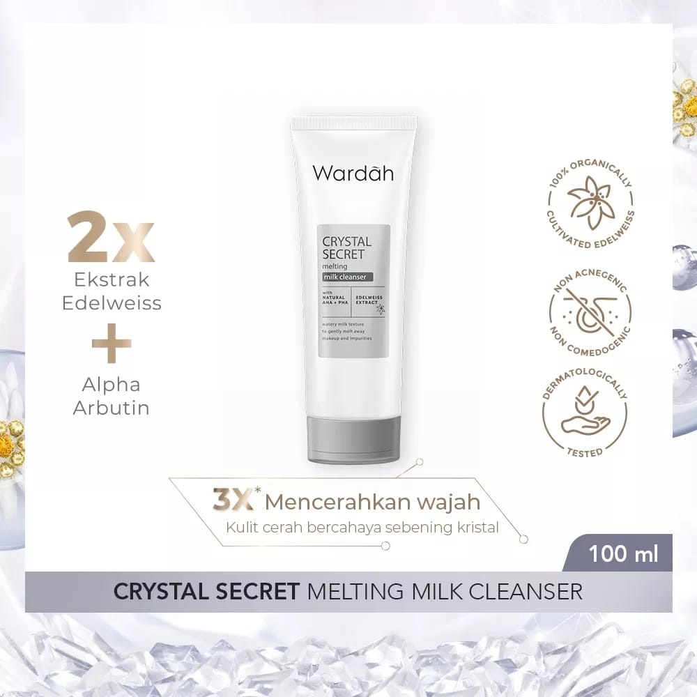 Wardah Crystal Secret Melting Milk Cleanser 100ml