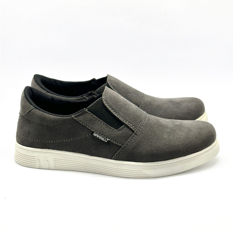 Sepatu Slip On Kulit Pria Ghaneo G-11 Casual Kerja Santai Size 39-43
