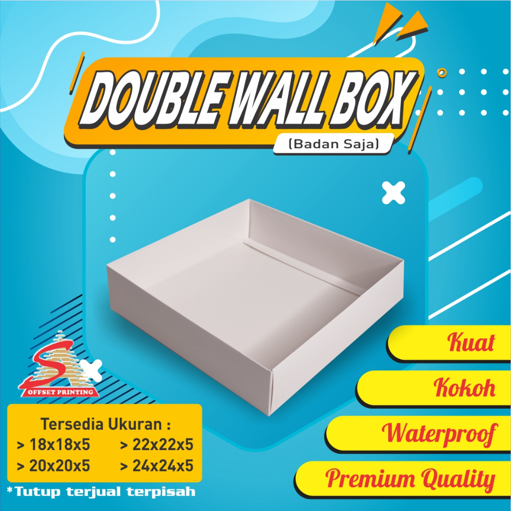 

(P) Double Wall Box Tinggi 5 (TANPA TUTUP)