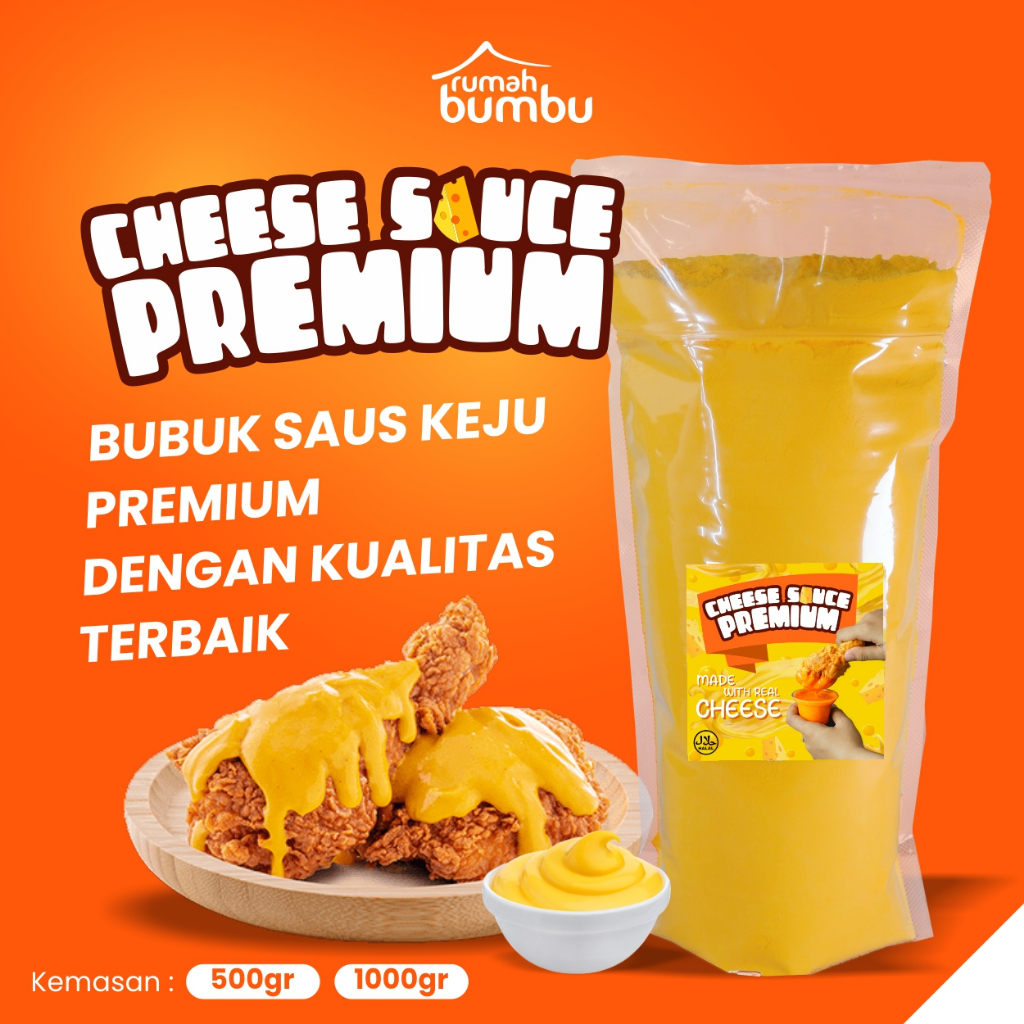 

Saus Keju Bubuk Cheese Sauce Premium 500gr 1000gr