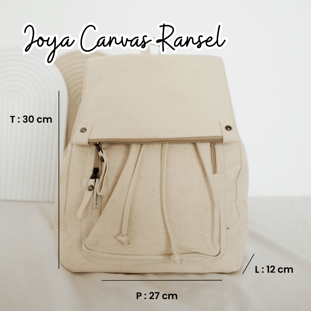 Joya Canvas Ransel- Tweelyforbag - Tas Ransel Wanita - Tas Wanita