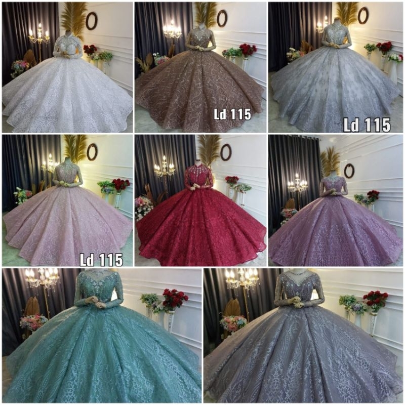 ballgown pengantin | gaun barbie wedding | baju pernikahan | kebaya pengantin muslim modern